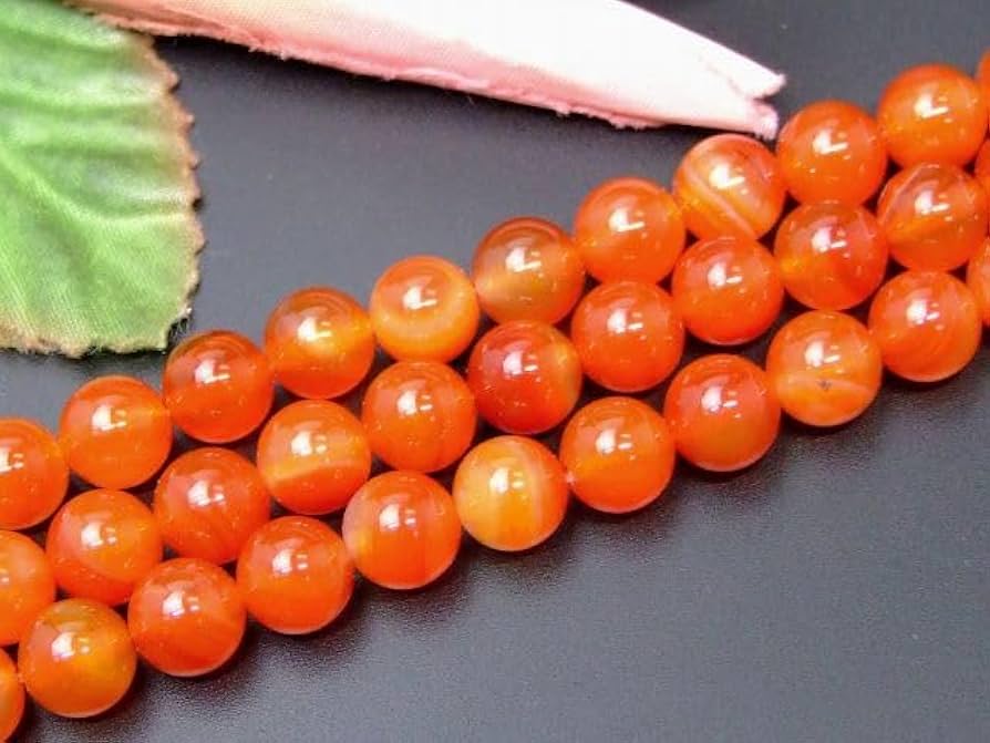 ✨素敵な色合いと輝き✨メノウ 赤メノウ 赤瑪瑙 瑪瑙 アゲート 天然石 原石 赤メノウ(赤瑪瑙)(10mm)ブレスレット | 天然石一覧,天然石から